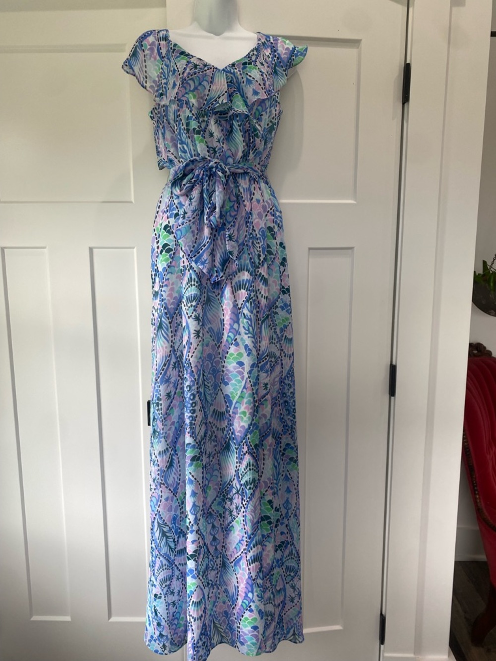 Lilly Pulitzer zadie maxi dress tails of the sea